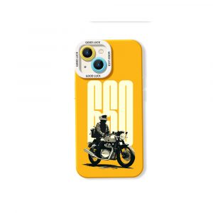 Vintage Motorcycle Adventure Silicone Case for Apple iPhone Series