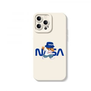 Astronaut Bear Adventure Silicone Case for Apple iPhone Series