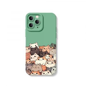 Playful Kittens Collage Silicone Case for Apple iPhone Series