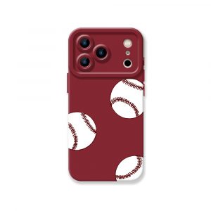 Home Run Hit Baseballs Silicone Case for Apple iPhone Series