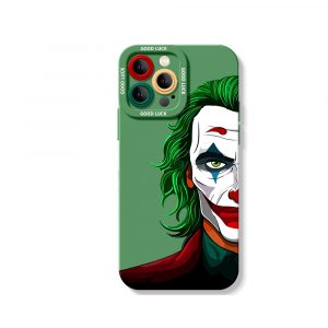 Colorful Clown Mask Art Silicone Case for Apple iPhone Series