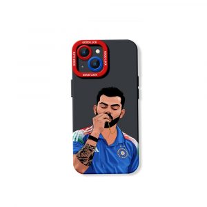 Victory Pose Cricketer Design Silicone Case for Apple iPhone Series