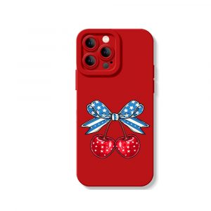 Pop Star Cherry Silicone Case for Apple iPhone Series