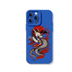 Firestorm Dragon Art Silicone Case for Apple iPhone Series