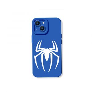 Spider Emblem Noir Silicone Case for Apple iPhone Series