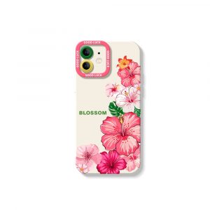 Floral Bloom Delight Silicone Case for Apple iPhone Series