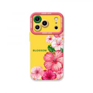 Floral Bloom Delight Silicone Case for Apple iPhone Series