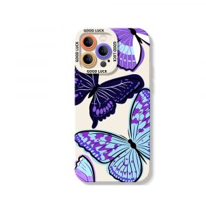 Vibrant Butterfly Delight Silicone Case for Apple iPhone Series