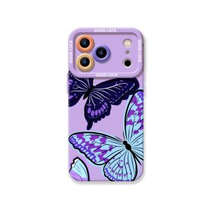 Vibrant Butterfly Delight Silicone Case for Apple iPhone Series