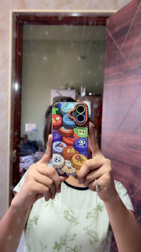 Click to view full screen Whimsical Candy Stack Silicone Case for Apple iPhone Series photo review
