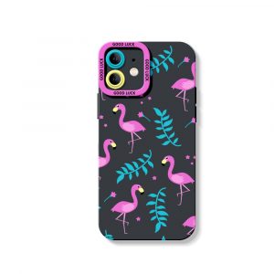 Flamingo Paradise Tropical Charm Silicone Case for Apple iPhone Series