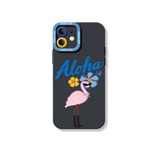 Aloha Flamingo Paradise Silicone Case for Apple iPhone Series