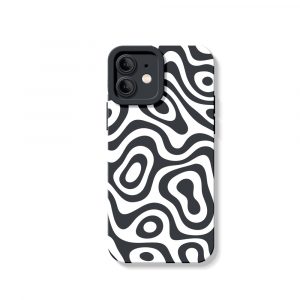 Retro Wave Swirl Silicone Case for Apple iPhone Series