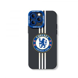 Blue Lion Pride Sport Stripe Silicone Case for Apple iPhone Series