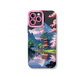 Serene Mountain Escape Silicone Case for Apple iPhone Series