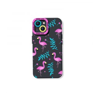 Flamingo Paradise Tropical Charm Silicone Case for Apple iPhone Series