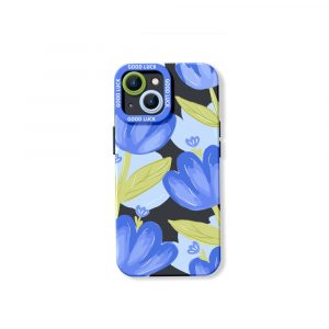 Blue Tulip Bliss Silicone Case for Apple iPhone Series