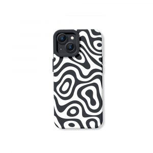 Retro Wave Swirl Silicone Case for Apple iPhone Series