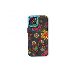 Vibrant Floral Charm Silicone Case for Apple iPhone Series