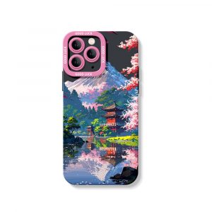 Serene Mountain Escape Silicone Case for Apple iPhone Series