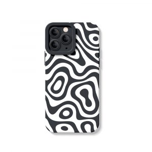 Retro Wave Swirl Silicone Case for Apple iPhone Series