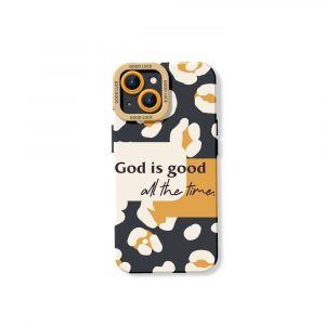 God is Good Leopard Pattern Silicone Case for Apple iPhone Series