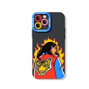 Fierce Flames & Tiger Guardian Silicone Case for Apple iPhone Series