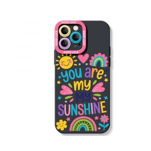 Brighten Your Day Sunshine Vibes Silicone Case for Apple iPhone Series