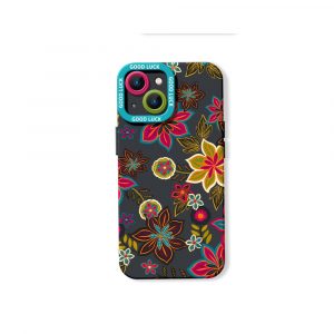 Vibrant Floral Charm Silicone Case for Apple iPhone Series