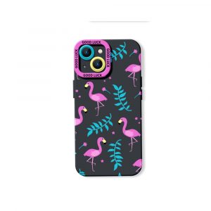 Flamingo Paradise Tropical Charm Silicone Case for Apple iPhone Series
