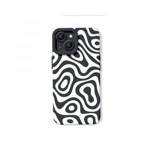 Retro Wave Swirl Silicone Case for Apple iPhone Series