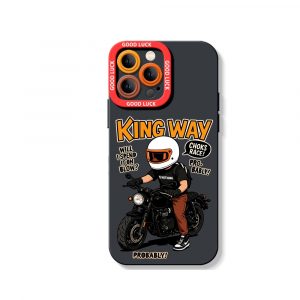 King of the Road Biker Vibe Silicone Case for Apple iPhone Series