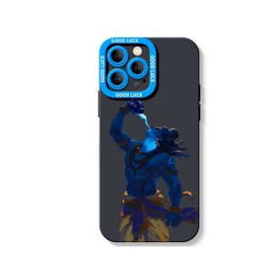 Divine Warrior Illustration Silicone Case for Apple iPhone Series