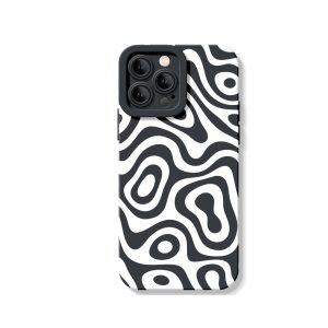 Retro Wave Swirl Silicone Case for Apple iPhone Series