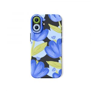 Blue Tulip Bliss Silicone Case for Apple iPhone Series