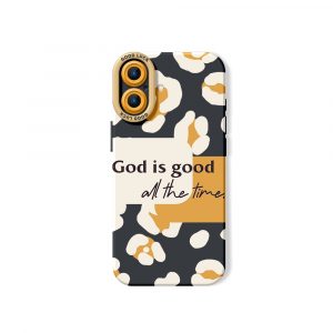 God is Good Leopard Pattern Silicone Case for Apple iPhone Series