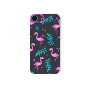 Flamingo Paradise Tropical Charm Silicone Case for Apple iPhone Series