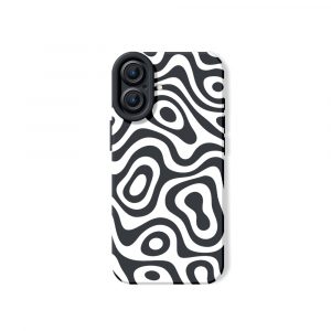 Retro Wave Swirl Silicone Case for Apple iPhone Series