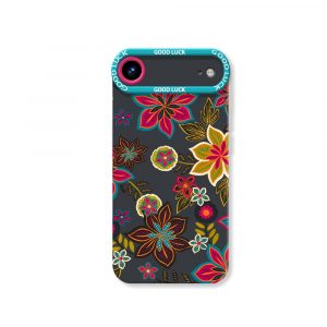 Vibrant Floral Charm Silicone Case for Apple iPhone Series