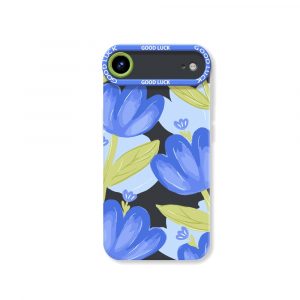 Blue Tulip Bliss Silicone Case for Apple iPhone Series