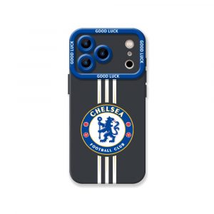 Blue Lion Pride Sport Stripe Silicone Case for Apple iPhone Series