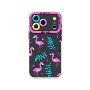 Flamingo Paradise Tropical Charm Silicone Case for Apple iPhone Series