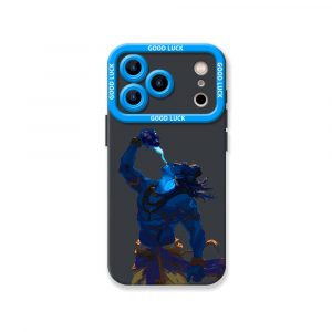 Divine Warrior Illustration Silicone Case for Apple iPhone Series