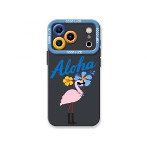 Aloha Flamingo Paradise Silicone Case for Apple iPhone Series