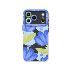 Blue Tulip Bliss Silicone Case for Apple iPhone Series
