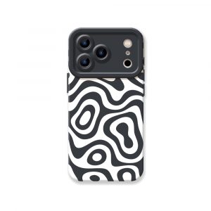 Retro Wave Swirl Silicone Case for Apple iPhone Series