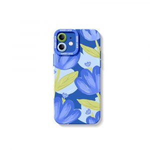 Blue Tulip Bliss Silicone Case for Apple iPhone Series