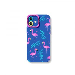 Flamingo Paradise Tropical Charm Silicone Case for Apple iPhone Series