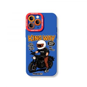 King of the Road Biker Vibe Silicone Case for Apple iPhone Series