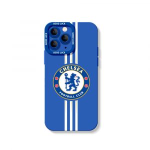 Blue Lion Pride Sport Stripe Silicone Case for Apple iPhone Series